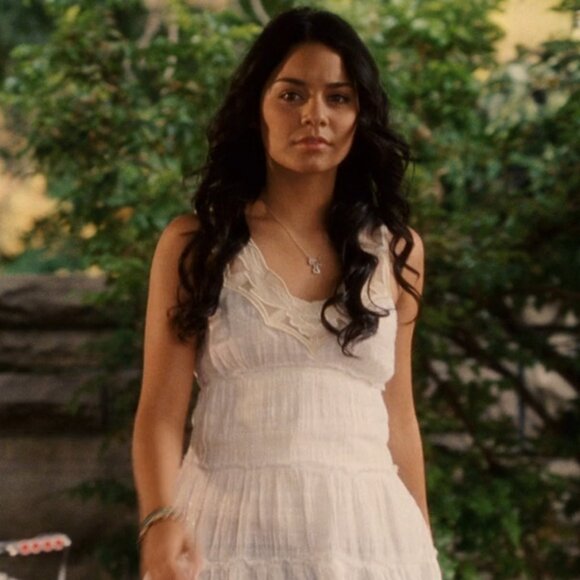 Free People Plaid Sparkle Gauze Tunic in Sky ALT ASO Gabriella Montez - Picture 10 of 11